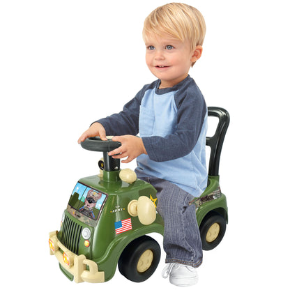 Kiddieland - Lights N' Sounds Activity Truck - U.S. Army Ride-On