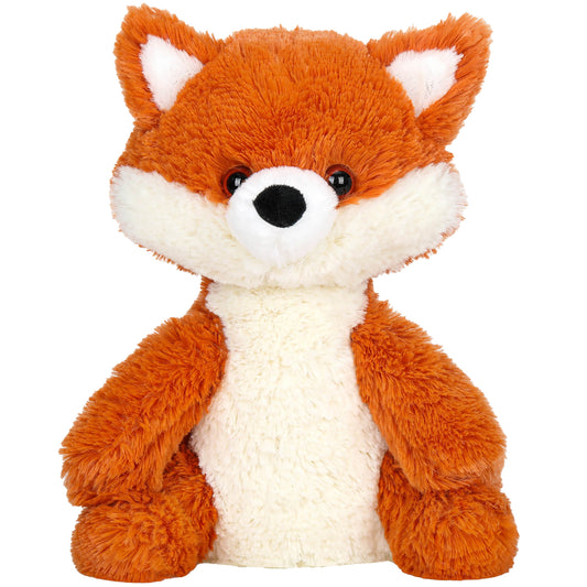Elma Fox 9.8" plush toy with orange head and ears, white face and belly