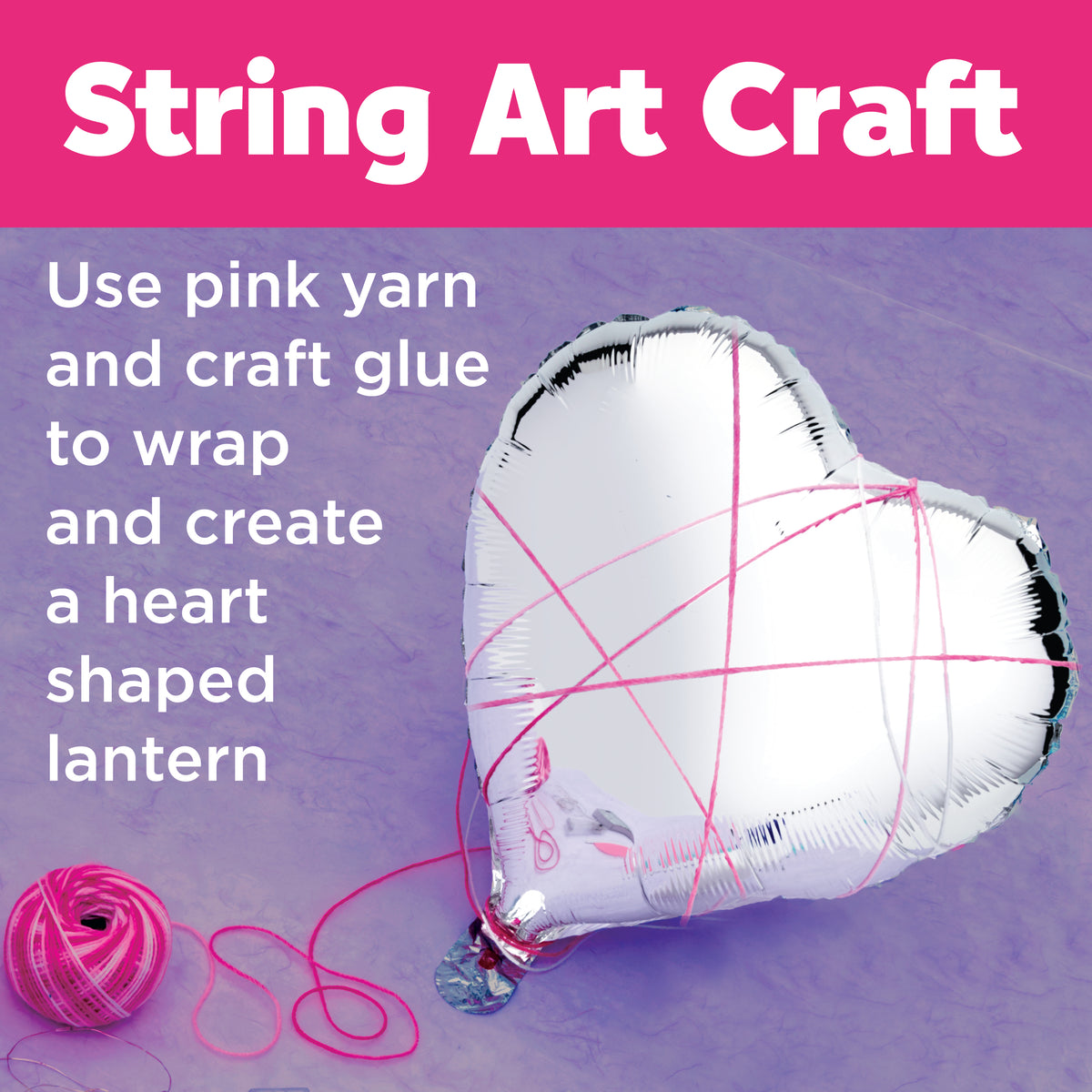 Creativity for Kids Heart Light String Art Lantern Kit