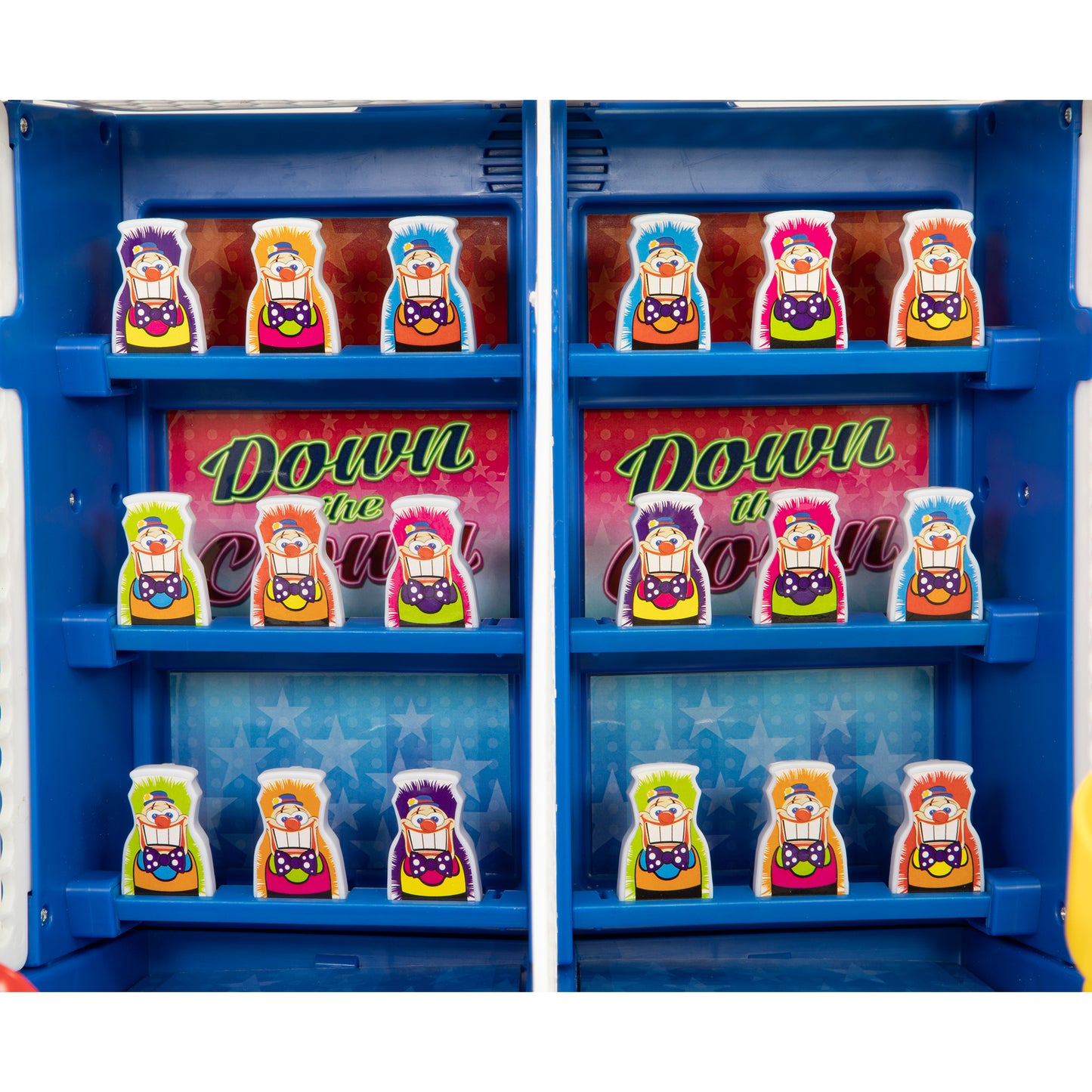 Down the Clown Retro Arcade Electronic game with colorful clown figures in blue cabinet