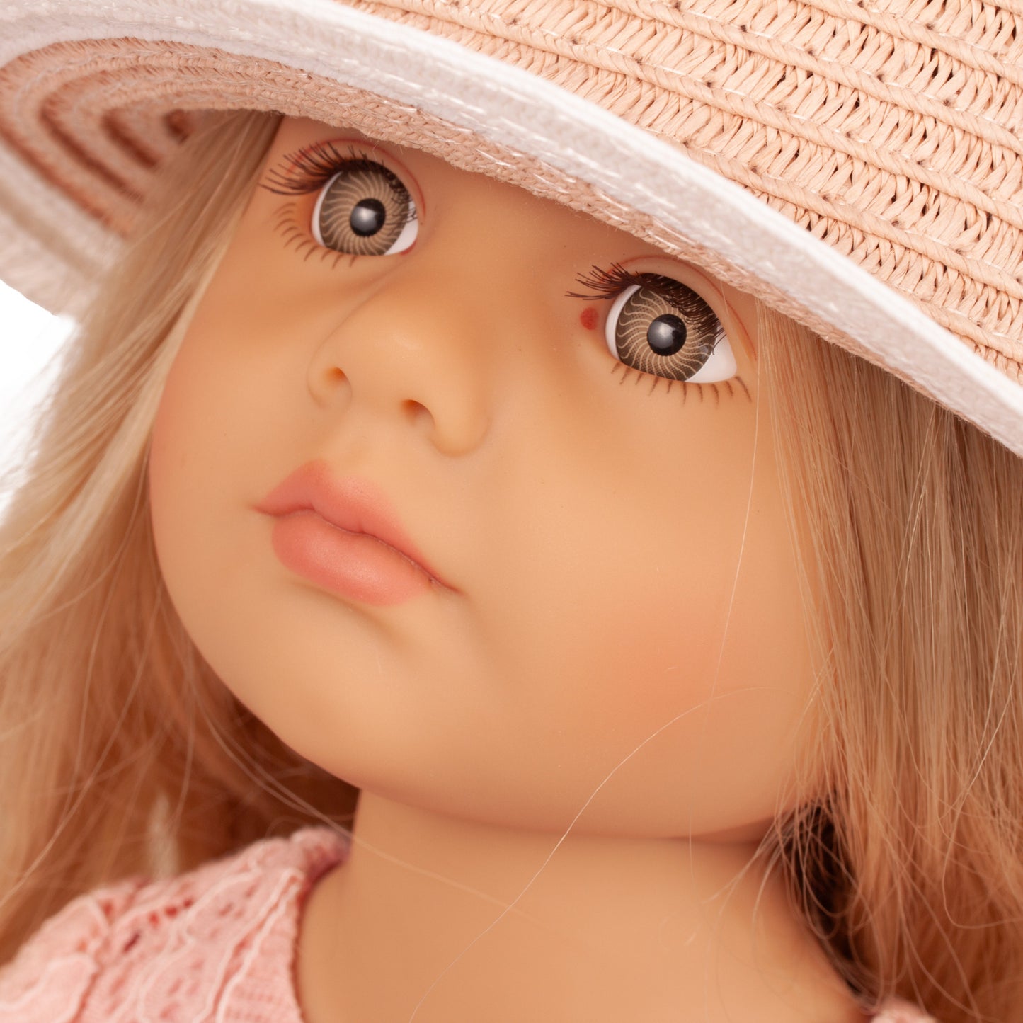 Gotz Happy Kidz Ella 19.5 inch poseable doll with blonde hair and pink outfit
