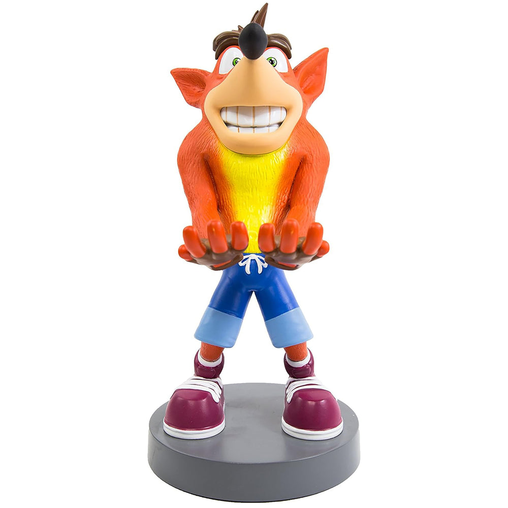 Cable Guys Crash Bandicoot 8-inch phone and controller holder with orange fur and blue pants