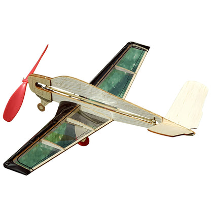 Build-N-Fly Mini Model Kit V-Tail with red propeller and cream fuselage
