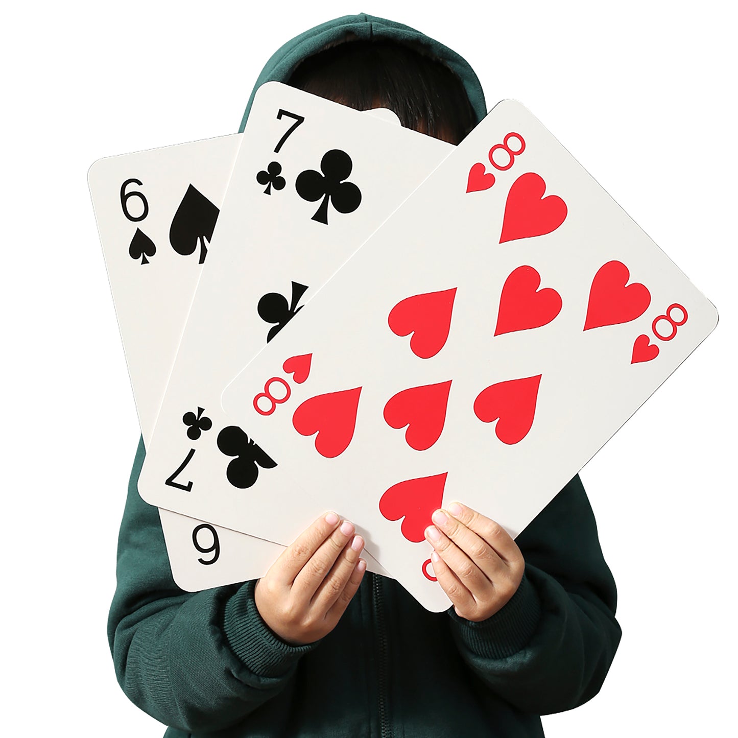 Trimate Jumbo Playing Cards - 8x11" Giant Deck, Durable Coated, Fun Game & Decor