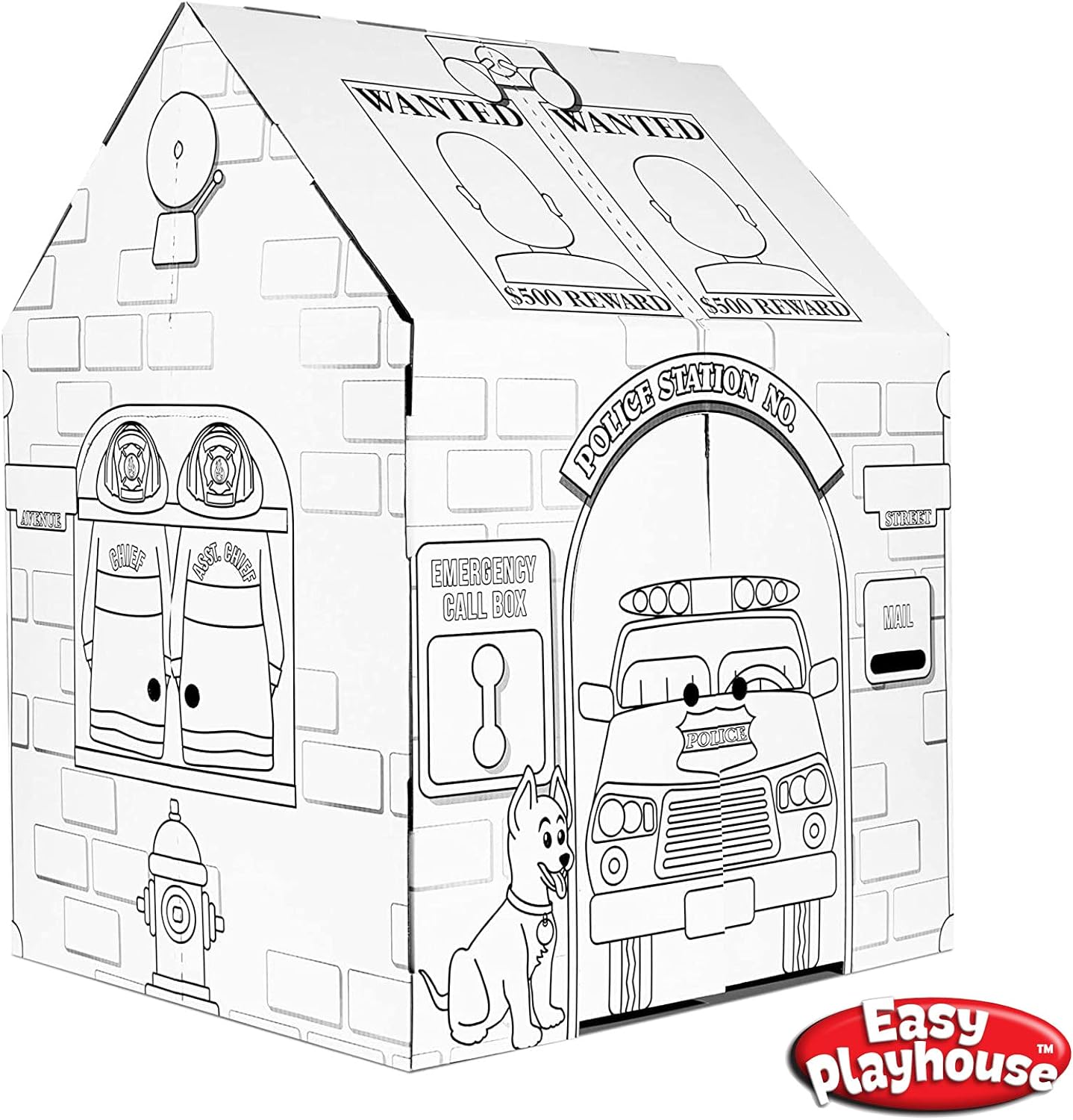 Adventure Playtime Police and Fire Station Playset