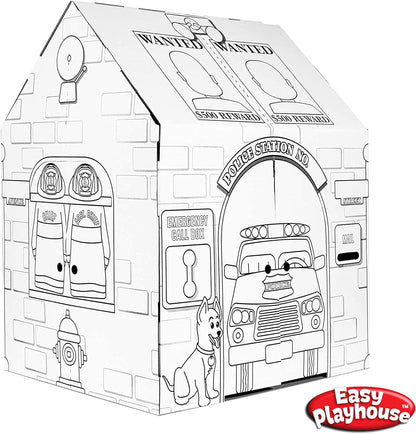 Adventure Playtime Police and Fire Station Playset
