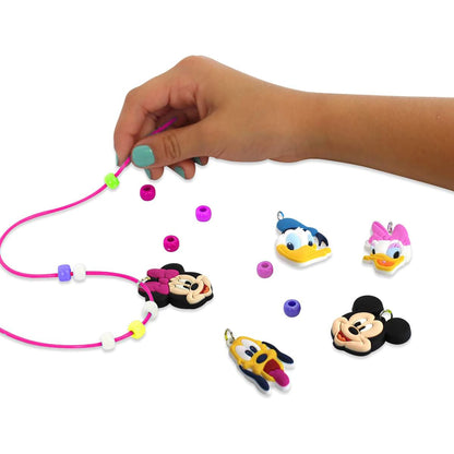 Minnie Mouse Necklace Activity Set with colorful beads and Disney character charms