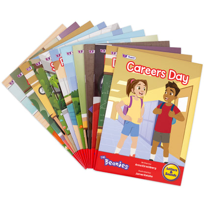 Junior Learning Beanies Diversity 12-Book Set - Phase 6 Hi-Lo Decodables