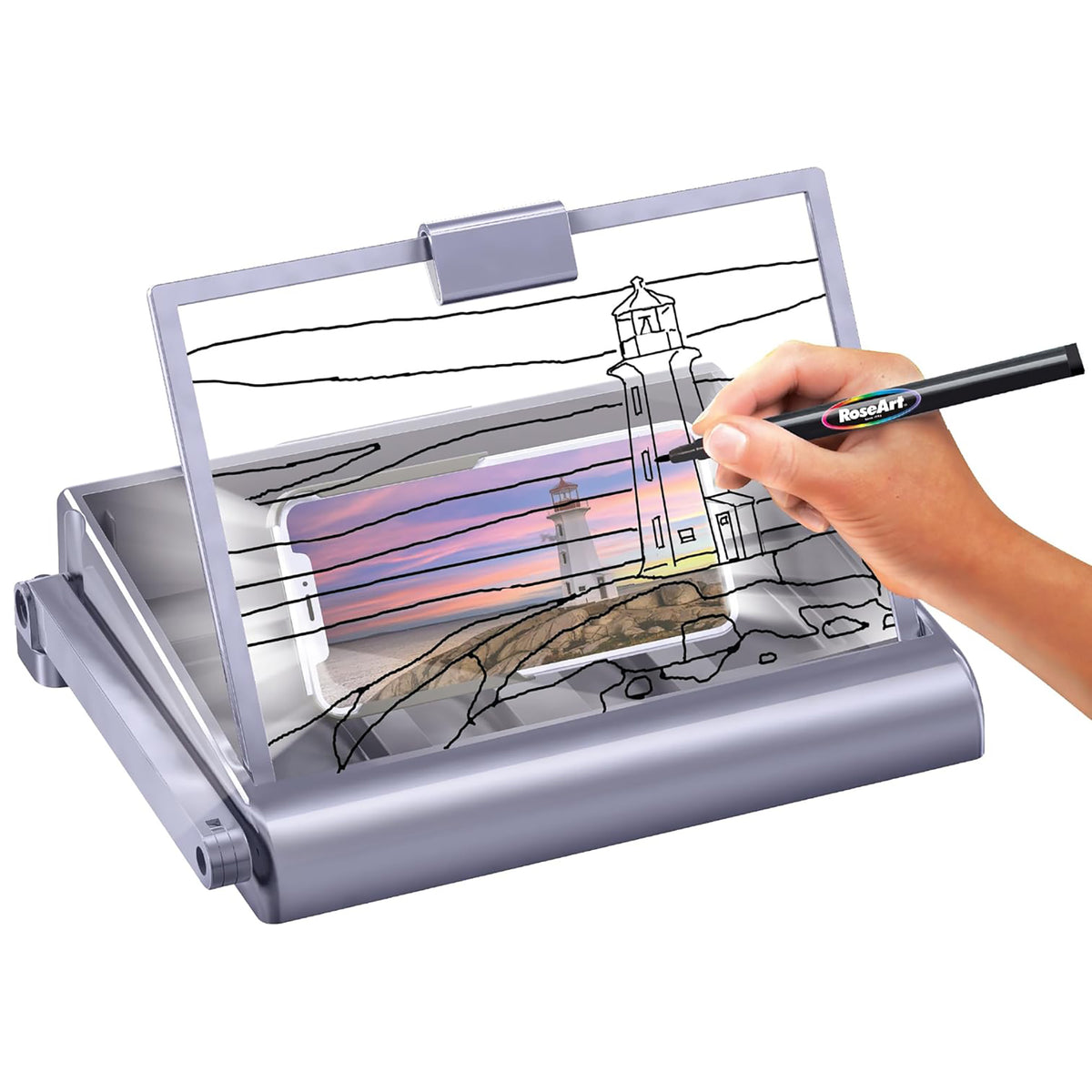 Timeless Creations 2-In-1 Visual Art Tracing Desk and Light Box Drawing Set