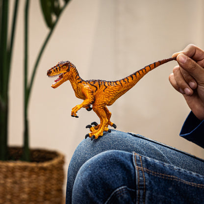 Schleich Dinosaurs Velociraptor 7-Inch Collectible Figurine with Movable Jaw