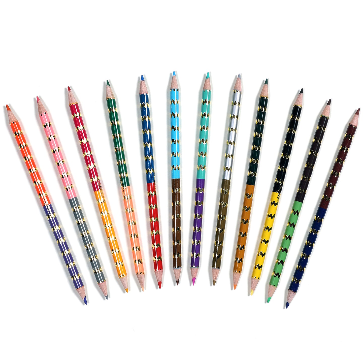 eeBoo Mushroom Double-Sided Color Pencils - 12pc Set