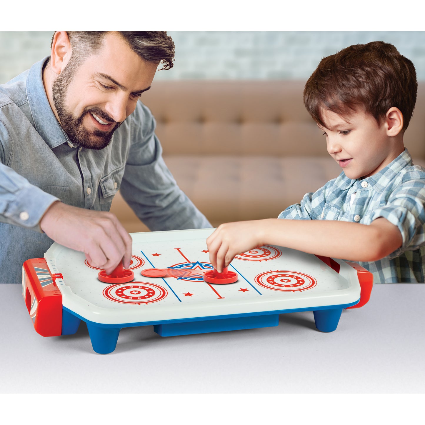 Classic Retro Arcade Air Hockey Table Game - Electronic Two-Player Action
