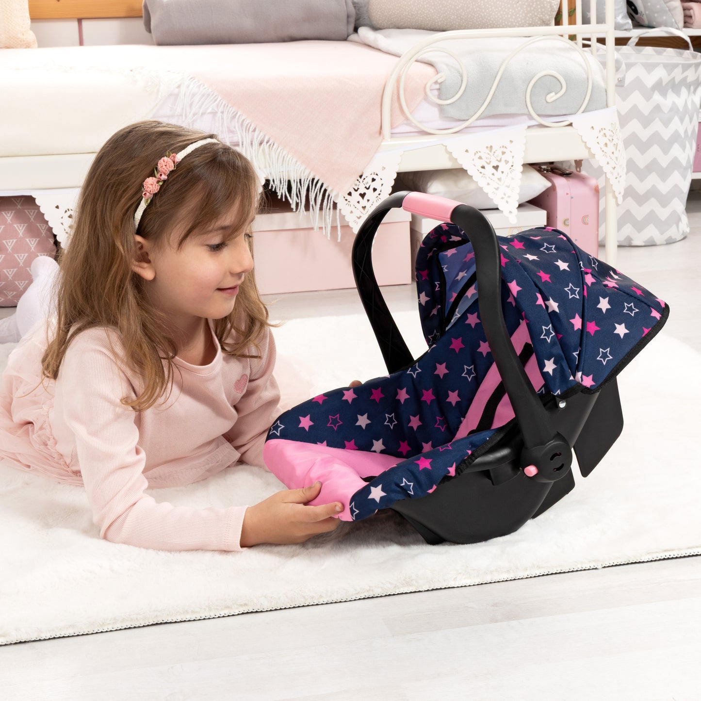 Bayer Design Deluxe Doll Car Seat – Travel Transforms Any Adventure!