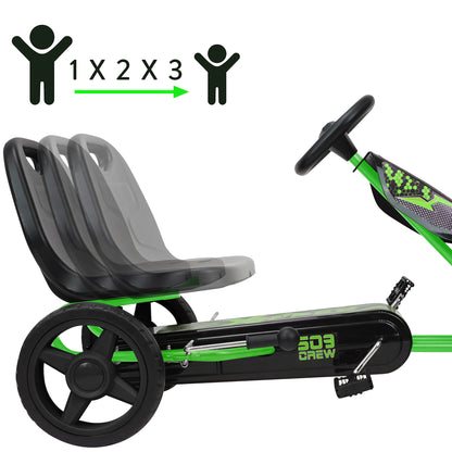 Xspeed - Pedal Go-Kart - Green - Eco-Friendly Outdoor Adventure