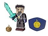 Tube Heroes Antvenom action figure with cyan sword, brown shield, and blue circular accessory on plain background