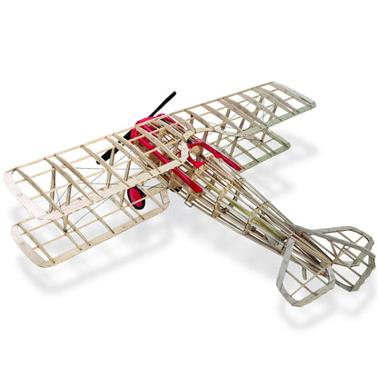 Spad VII 100th Anniversary Model Kit with wooden frame and red fabric wings