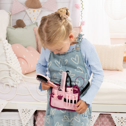 Charlene Magic Nails brunette doll with pink nail styling kit and accessories