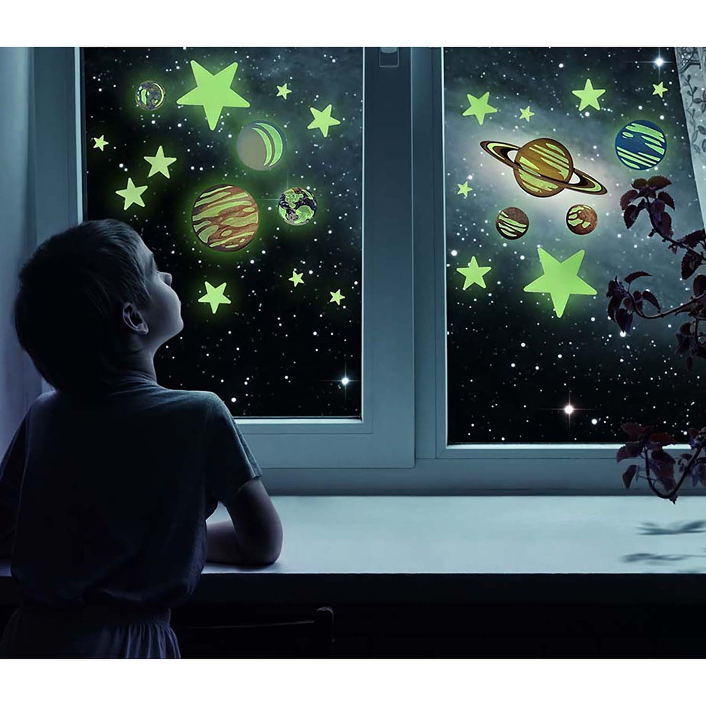 Cosmic Glow: Planets & Nova Star Bedroom Galaxy Kit
