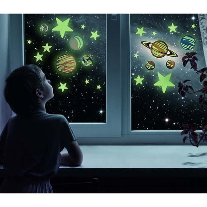 Cosmic Glow: Planets & Nova Star Bedroom Galaxy Kit