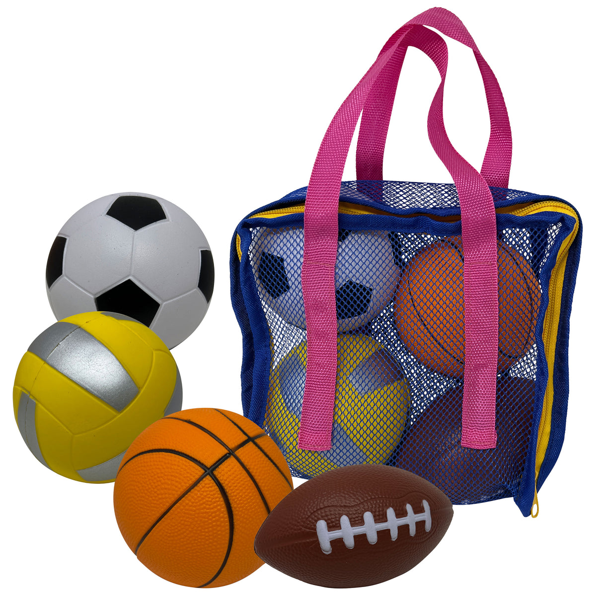 Anywhere Sports Mini Foam Balls 4-Pack Play Set for Kids 3+
