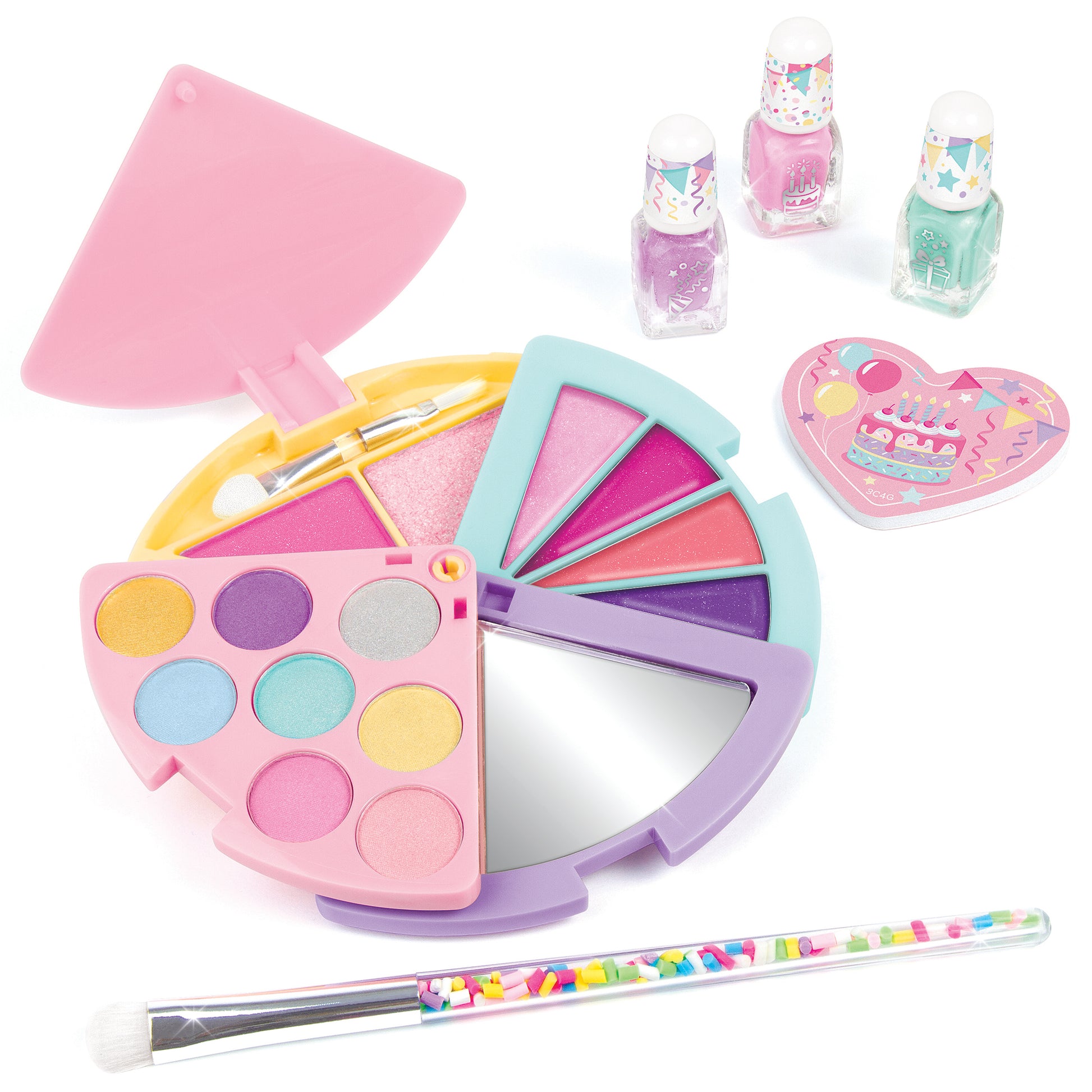 That Takes the Cake! Cosmetic Palette with eyeshadows, nail polish, brush and mirror
