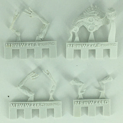Fallout Miniatures Cryptids Snallygasters unpainted plastic game figures with detail bases