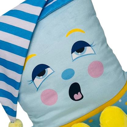 Pillow People PJ Sandman 2-in-1 plush toy pillow with blue striped nightcap