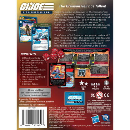 G.I. JOE The Crimson Veil Expansion Deck-Building Game