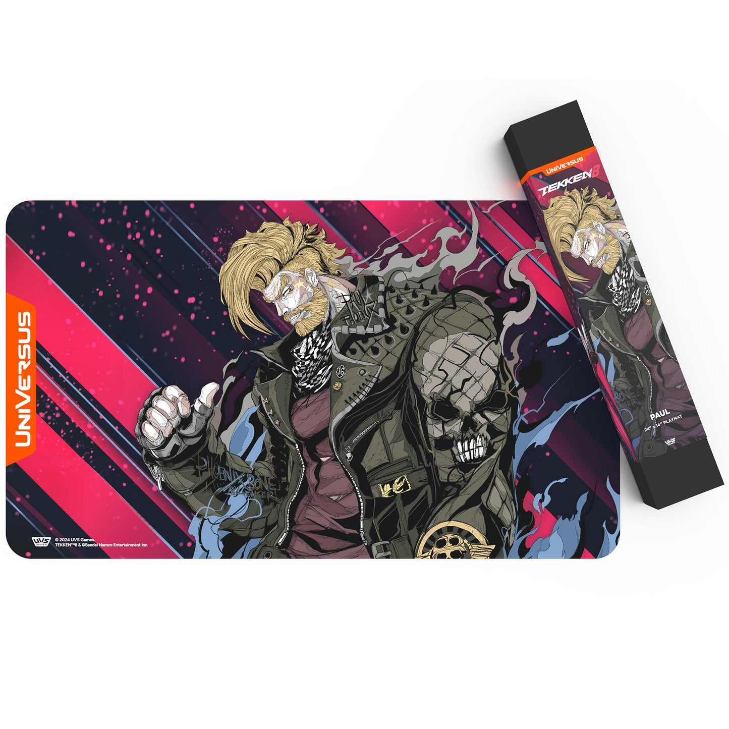 Tekken 8 Paul Character Playmat by UniVersus - Licensed Tabletop Gaming Mat