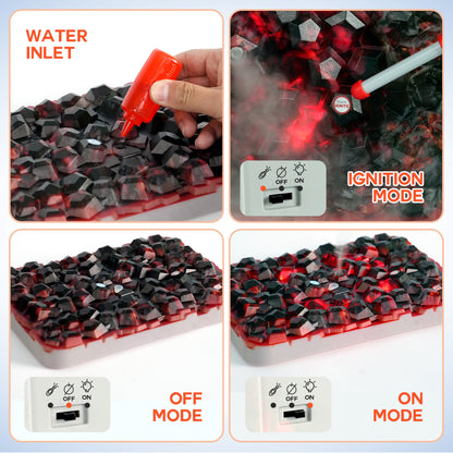 Easy Playhouse BBQ Grill Toy Playset - Realistic Effects