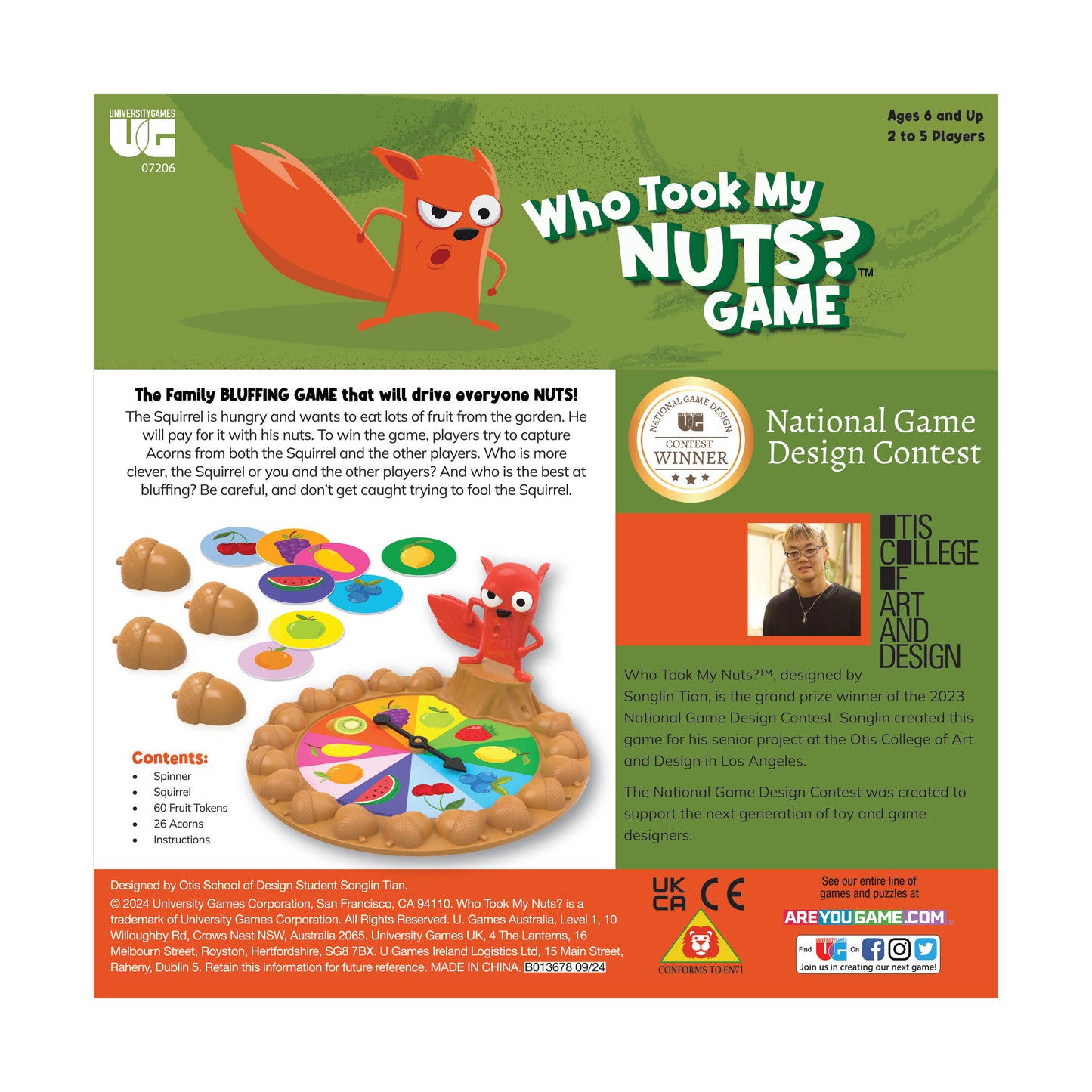 Who Took My NUTS? Squirrel Bluffing Board Game