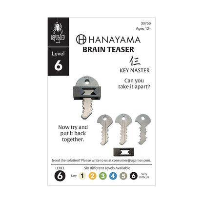 Hanayama Level 6 Cast Puzzle - Key Master Challenge
