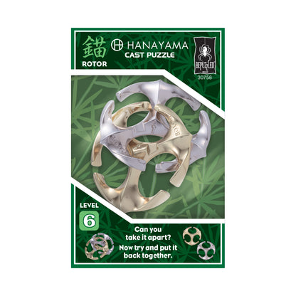 Hanayama Level 6 Cast Puzzle - Rotor: Emblem of Challenge