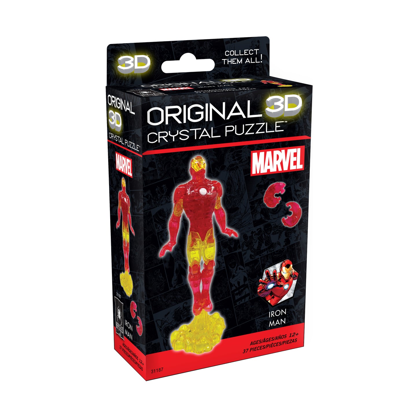 Marvel Iron Man 3D Crystal Puzzle - 37 Pieces