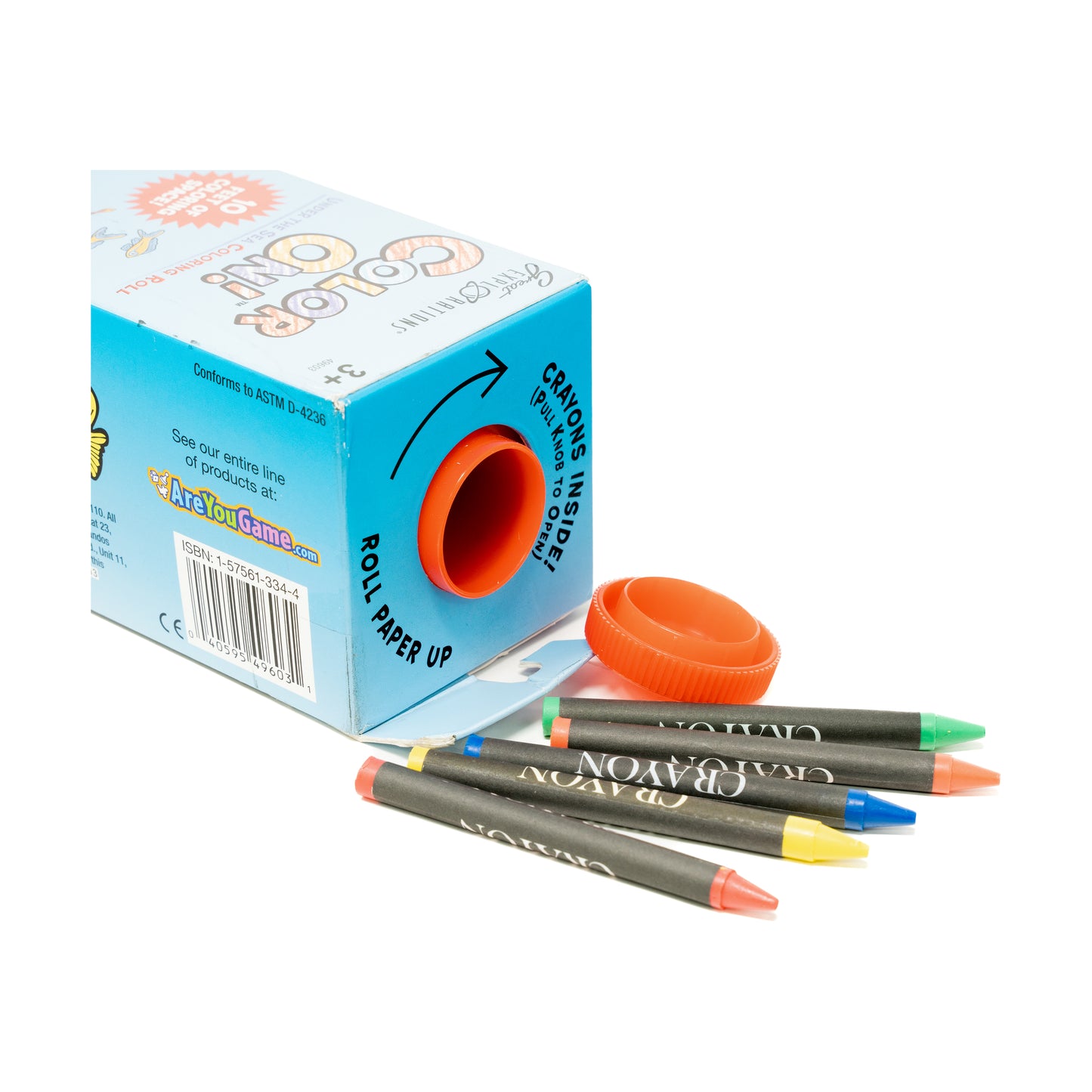 Under the Sea Color On! 10-Foot Coloring Roll with Crayons