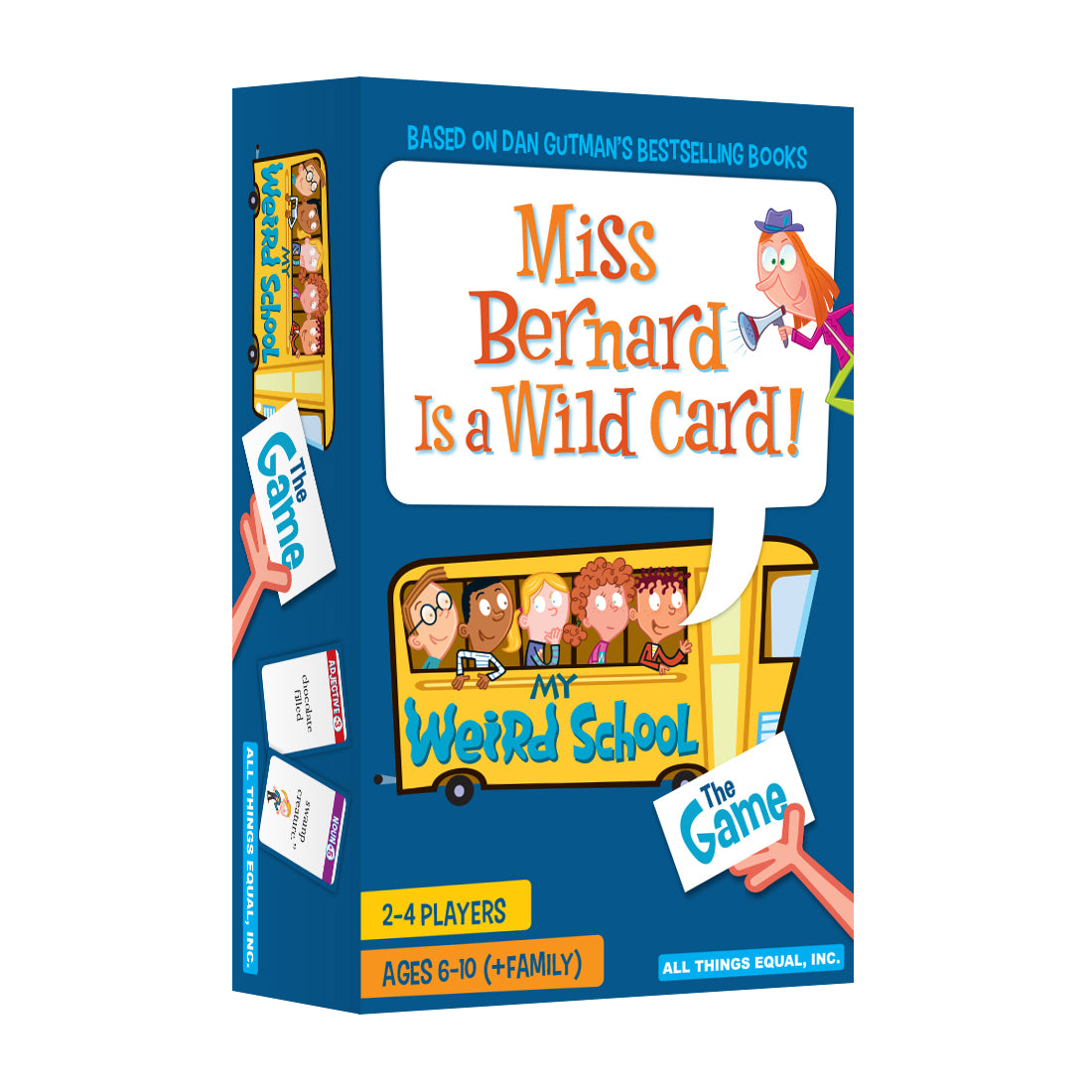 My Weird School The Game Miss Bernard Wild Card board game box for 2-4 players ages 6-10