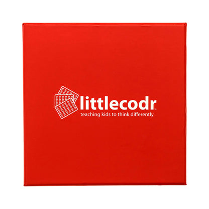 Littlecodr Kids' Coding Adventure Card Game box with red cover and white logo