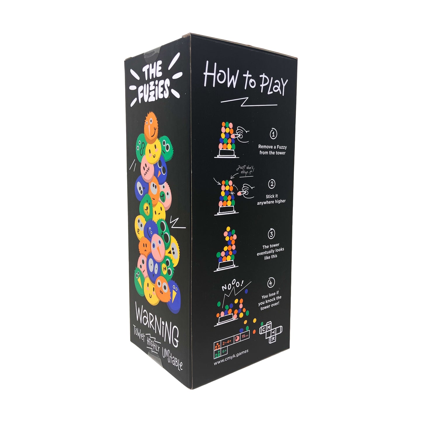 The Fuzzies Colorful Tower Stacking Family Game