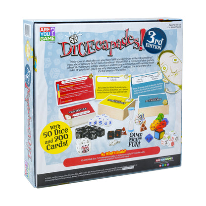 DICEcapades! 3rd Edition Family Board Game