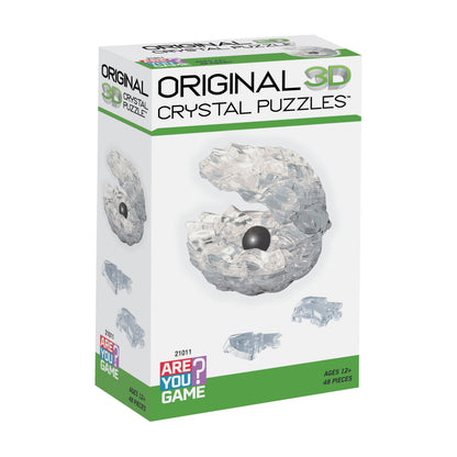 Pearlescent Wonder 3D Crystal Puzzle - Enigmatic Shell Design