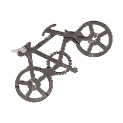 Hanayama Level 1 Cast Puzzle - Bike, metal interlocking puzzle pieces shaped like a bicycle with gears and wheels