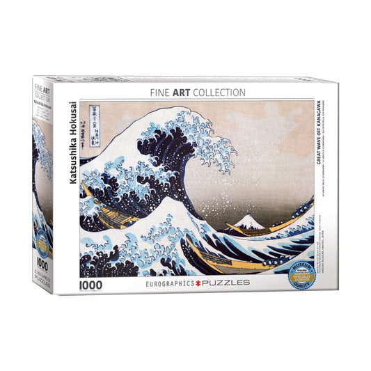 Katsushika Hokusai Great Wave off Kanagawa 1000 piece puzzle by Eurographics
