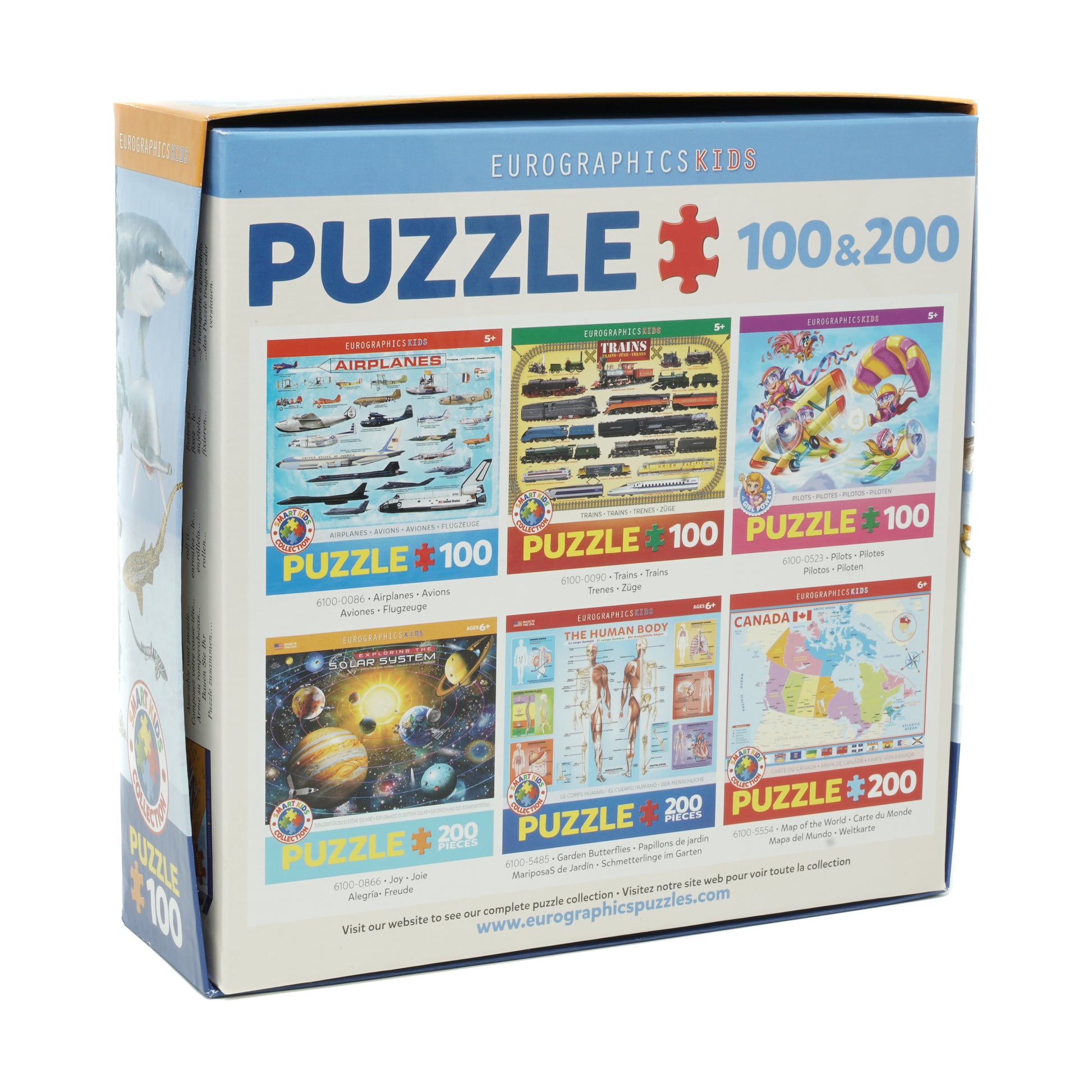 Eurographics Kids Puzzle 100&200 Piece Set - Educational Collection Box