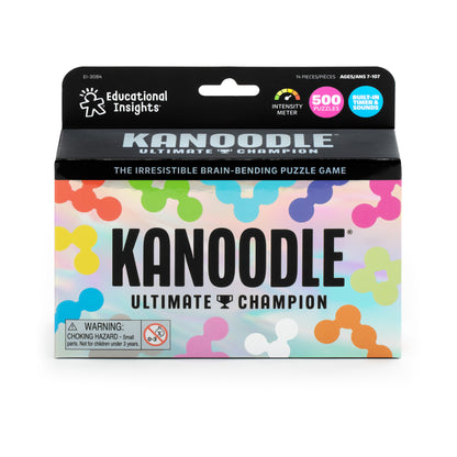 Kanoodle Ultimate Champion puzzle game box by Educational Insights with colorful puzzle pieces