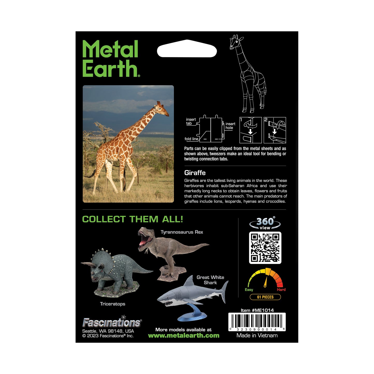Metal Earth 3D Metal Model Kit - Majestic Giraffe