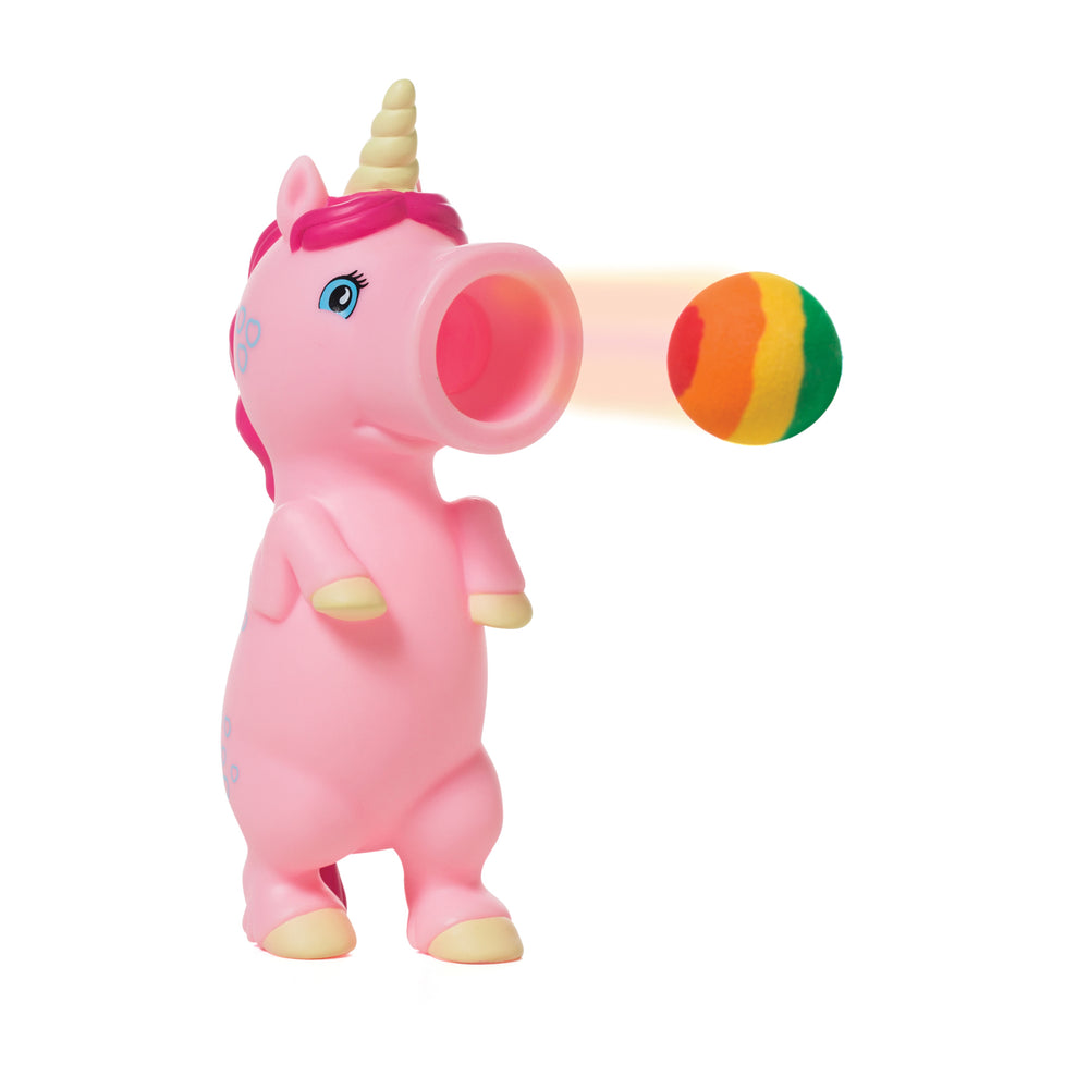 Unicorn Popper - Pinkie pink toy with rainbow ball launcher