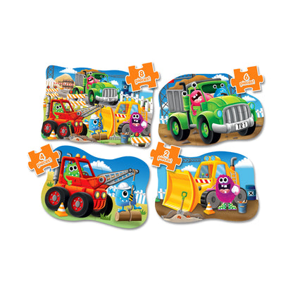 My First Puzzles - Monster Trucks 4-Pack Puzzle Set