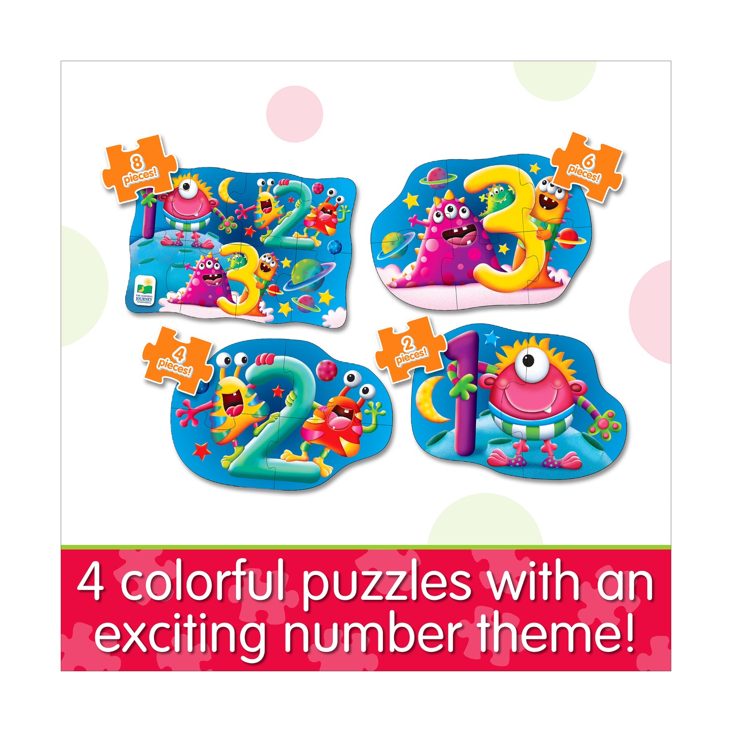 My First Puzzles Space Numbers 4-Pack Jigsaw Set