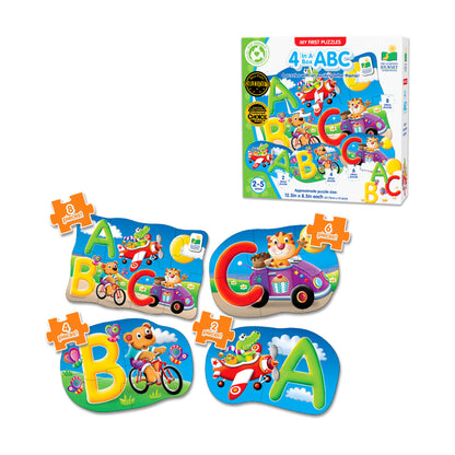 My First Puzzles - ABC Animal Adventure 4-Pack Set