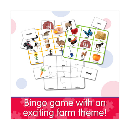 Match It! Farm Bingo Educational Board Game